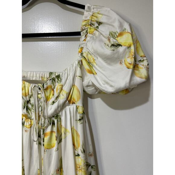 For Love & Lemons Serafina Floral Mini Dress Size Medium NWT Flirty Feminine - Picture 6 of 15